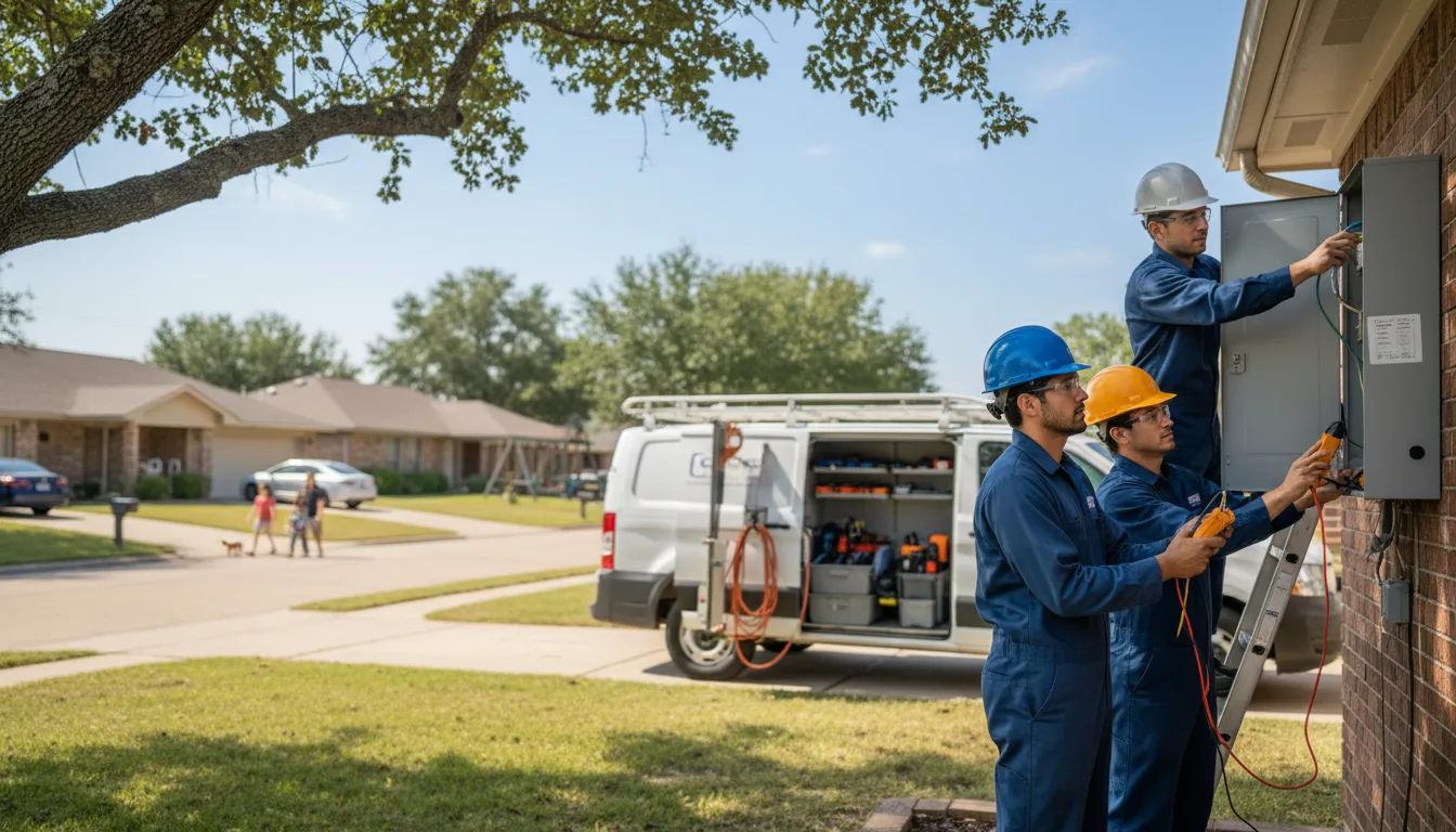 Certified electrician providing emergency electrical services in Mcwilliams, AL